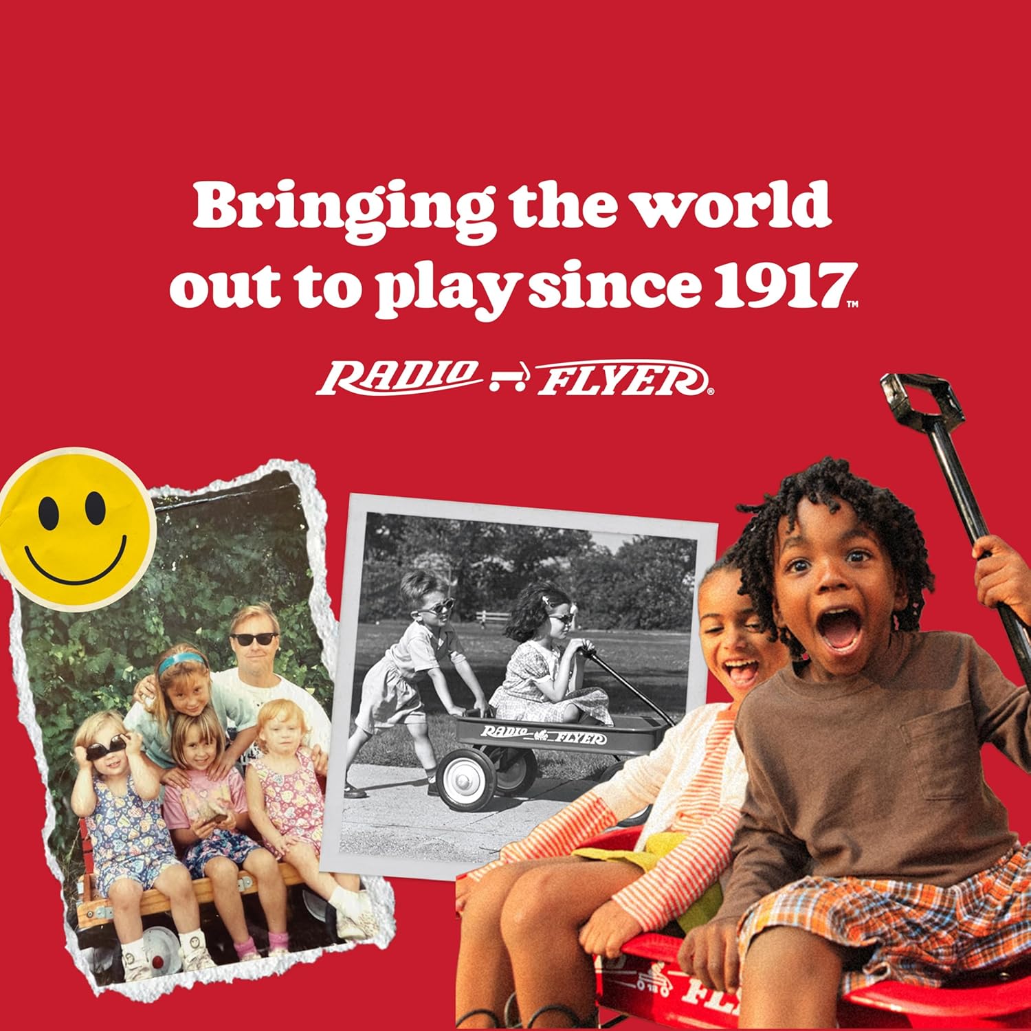 Radio Flyer City Luxe Stroll 'N Wagon, for Ages 1+, 3-in-1 Push or Pull, with Bench Mode, Easy Fold, UV Canopy, 5-Point Harnesses, Front Caster Wheels & 12" Rear Wheels, Stroller Wagon for Kids - Image 8