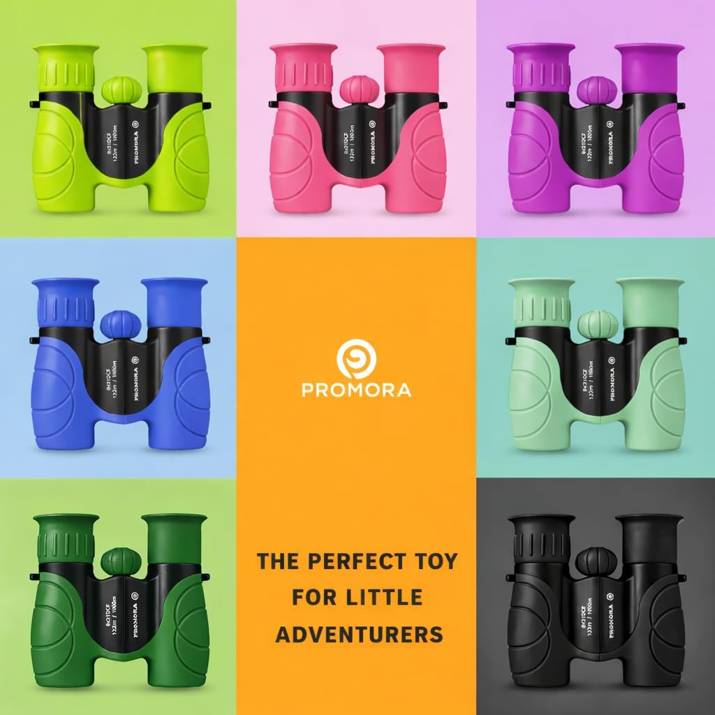 Binoculars for Kids – Perfect Toy for Little Boys and Girls – Extensive Set Incl. Magnifying Glass & Compass – Powerful Magnification 8X21 – 3 to 12 Year Old Kids for Toddler - Image 8