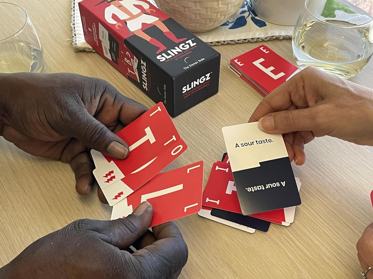 Slingz - The Quick and Hilariously Spicy Categories Card Game | 2-7 Players | for Adults, College Students, Game Nights, Parties and More | by The Darker Side Games - Image 6