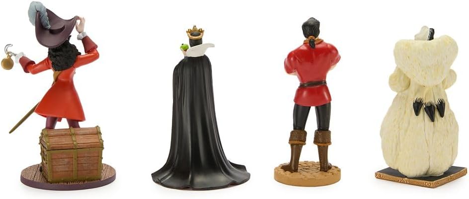 Disney Store Official Villains Figure Set – 8 Fully Sculpted Disney Figures Including Evil Queen, Captain Hook, Maleficent, Cruella De Vil, Ursula & More in Double-Tiered Box with Scenic Backgrounds - Image 4