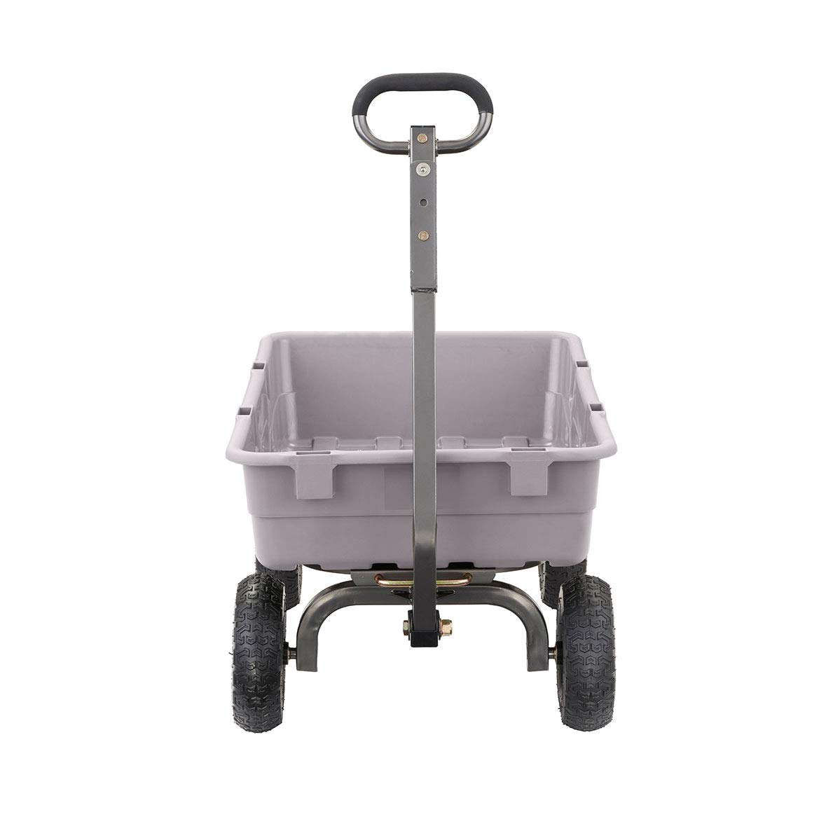 Gorilla Carts Heavy-Duty Poly Dump Cart, 5 Cu Ft Tub, 800 lb Haul Capacity, Gray – Towable Utility Wagon with Quick-Release Dumping & Pneumatic Tires for Yard, Landscaping and Gardening - Image 9