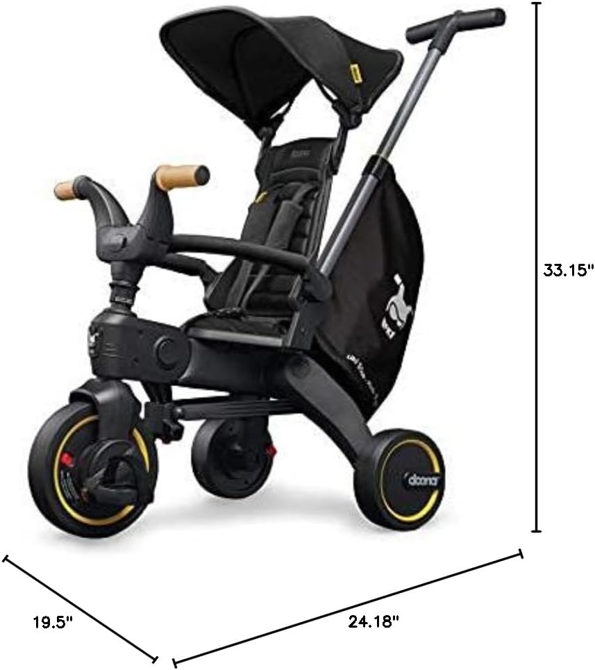 Doona Liki Trike S5, Nitro Black - 5-in-1 Compact, Foldable Tricycle - Suitable for Toddlers 10 to 36 Months - Image 6