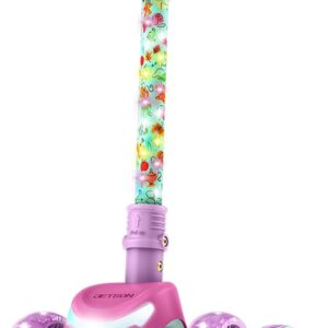 Jetson Character Kids Kick Scooter, LED Lights on Stem & Light-Up Wheels, Lightweight Frame, Height-Adjustable Handlebar, Lean-to-Steer System, Easy-Fold Mechanism