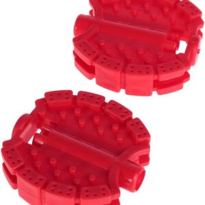 1 Pair Bicycle Pedal Children Bike Tricycle Replacement Cycling Tools Non Slip, 70x61mm, Red
