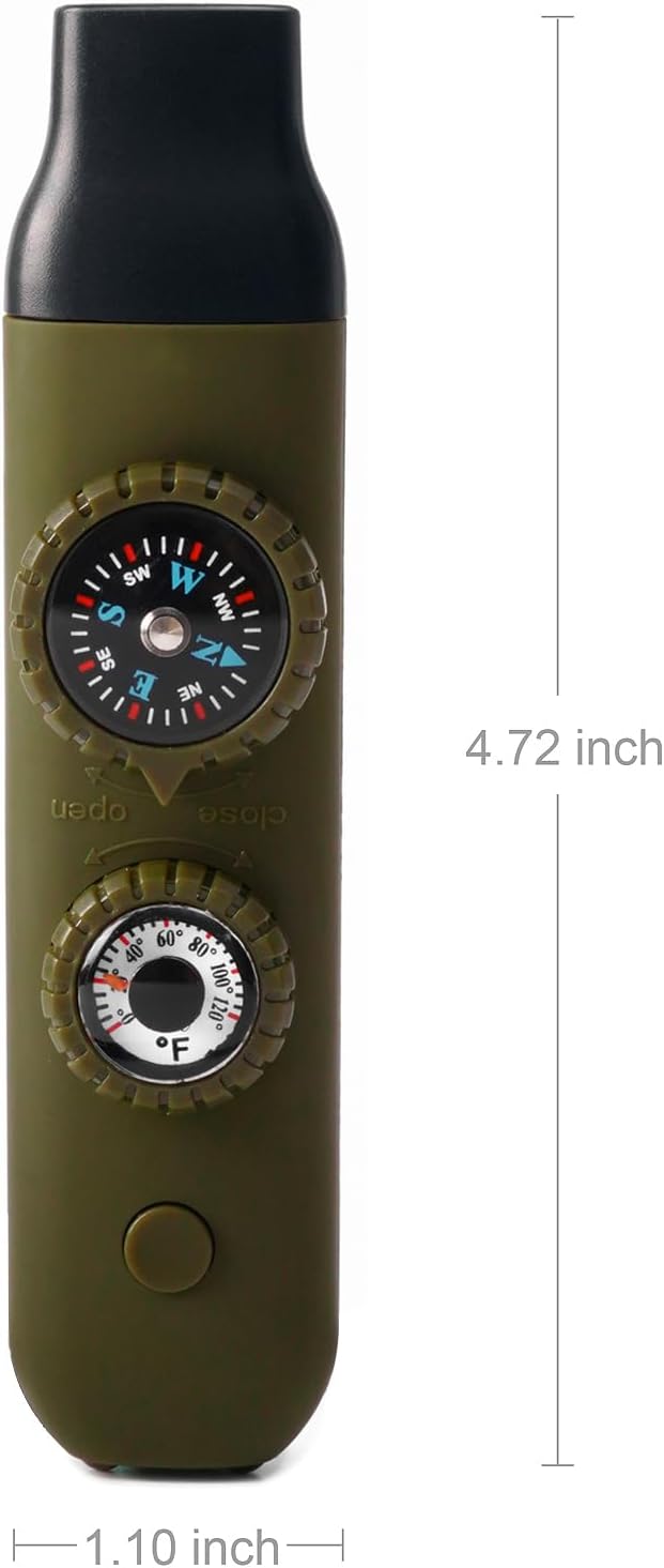 Emergency Survival Safety Whistle,Whistle for Kids with Lanyard,Compass,Thermometer,Ideal for Kayaking, Boating, Hiking, Camping, Climbing - Image 8