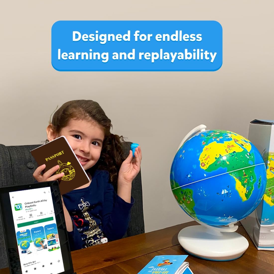 PlayShifu Globe for Kids– Orboot Earth: Interactive Kids Globe with 1000+ Facts on Animals, Places & Monuments | Tech-Powered Learning Toy & STEM Gift for Kids Ages 4–10 - Image 9