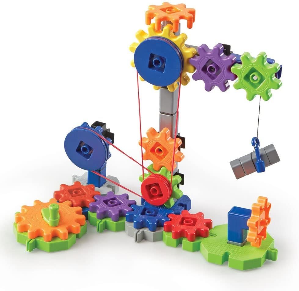 Learning Resources Gears! Gears! Gears! Machines in Motion - Toddler STEM, Building Toys for Kids, Hands-On Construction & Engineering Set, Critical Thinking, Fine Motor Skills - Image 3