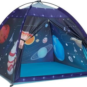 Mnagant Space World Play Tent-Kids Galaxy Dome Playhouse for Boys and Girls Imaginative Play Popup Tent for Kids Indoor/Outdoor Fun,Perfect Kid’s Gift- 47″ x 47″ x 43″