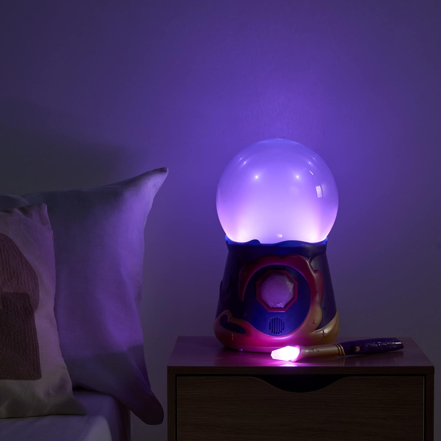 Magic Mixies Magical Misting Crystal Ball with Interactive 8 inch Pink Plush Toy and 80+ Sounds and Reactions - Image 7