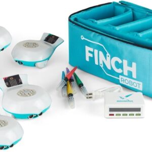 BirdBrain Finch Robot Starter Flock with Microbit I STEM Coding Robot for Classrooms I Learn Python and 8 Coding Languages I Programmable Robotics I Remote Control and App Controlled | Ages 5 to 16