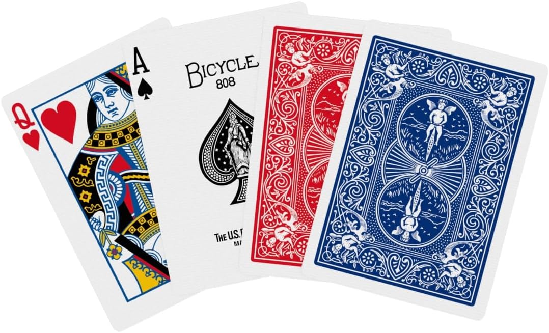 Bicycle Rider Back Playing Cards, Standard Poker Size Deck of Cards, Red & Blue (2 Pack), Classic Cards for Poker, Blackjack, Family Game Night & Card Games, Fun for All Ages - Image 3