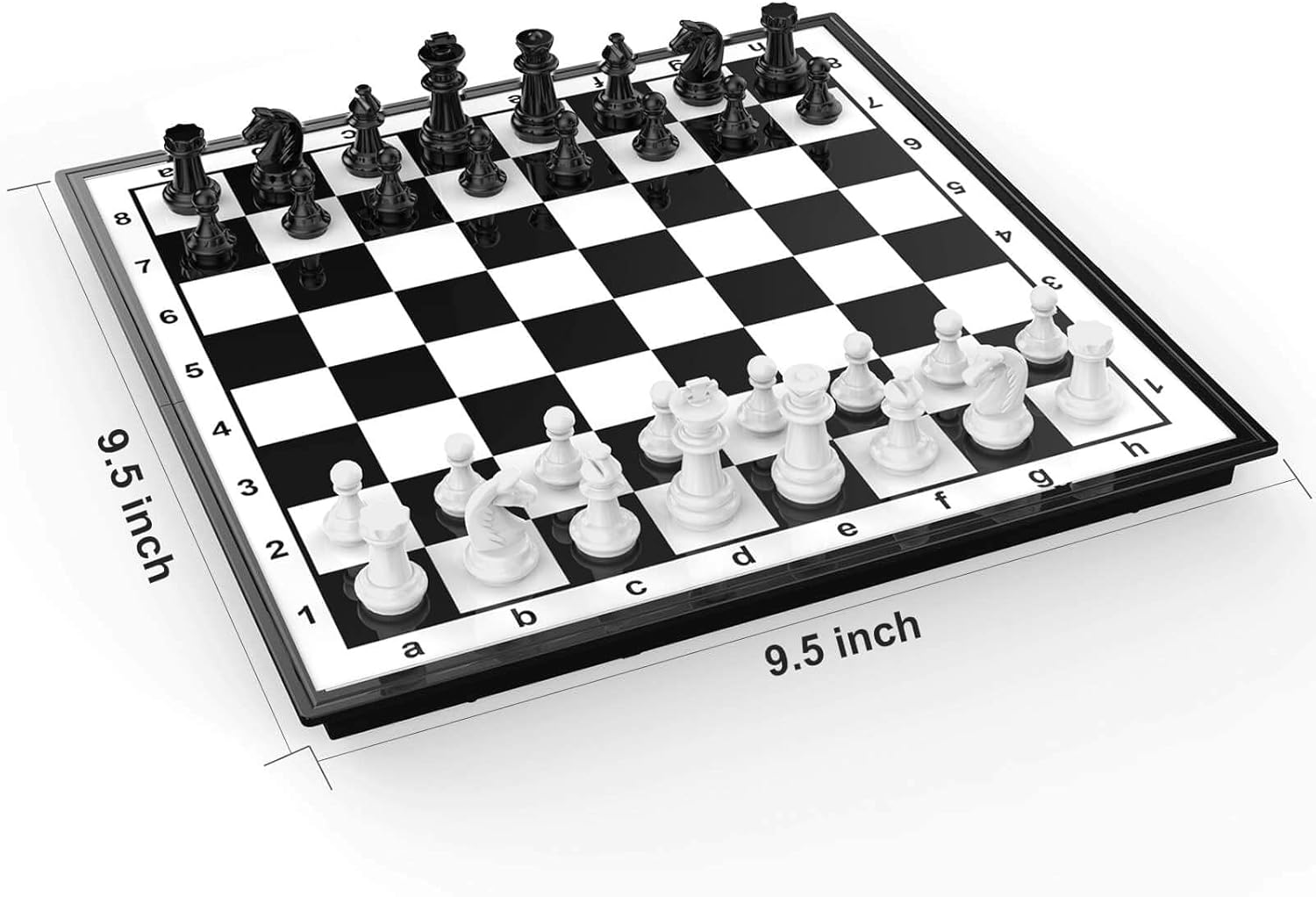 Chess Sets Travel Board Games: Magnetic Folding Chess Board with Instructions Teen Gifts Family Games Educational Toys for Kids and Adults 9.5 Inch - Image 6