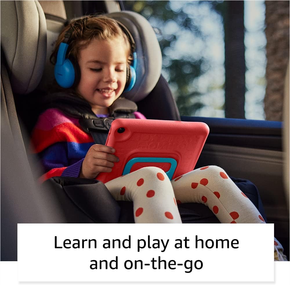 Amazon Fire 7 Kids tablet (newest model) ages 3-7. Top-selling 7" kids tablet on Amazon. Includes 6 months of ad-free and exclusive content, easy parental controls, 10-hr battery, 16 GB, Blue - Image 7
