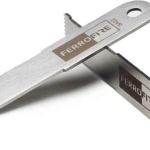Striker Superb Serrated Large Ferro Rod Striker Scraper Carbon Alloy Steel Striker for Generating Sparks with Ferro Rod (Pack of 2)