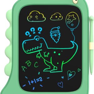 ORSEN 8.5 Inch LCD Doodle Board Tablet Toy – Green Dinosaur Drawing Pad for Kids 2-6 Years Old – Christmas and Birthday Gifts