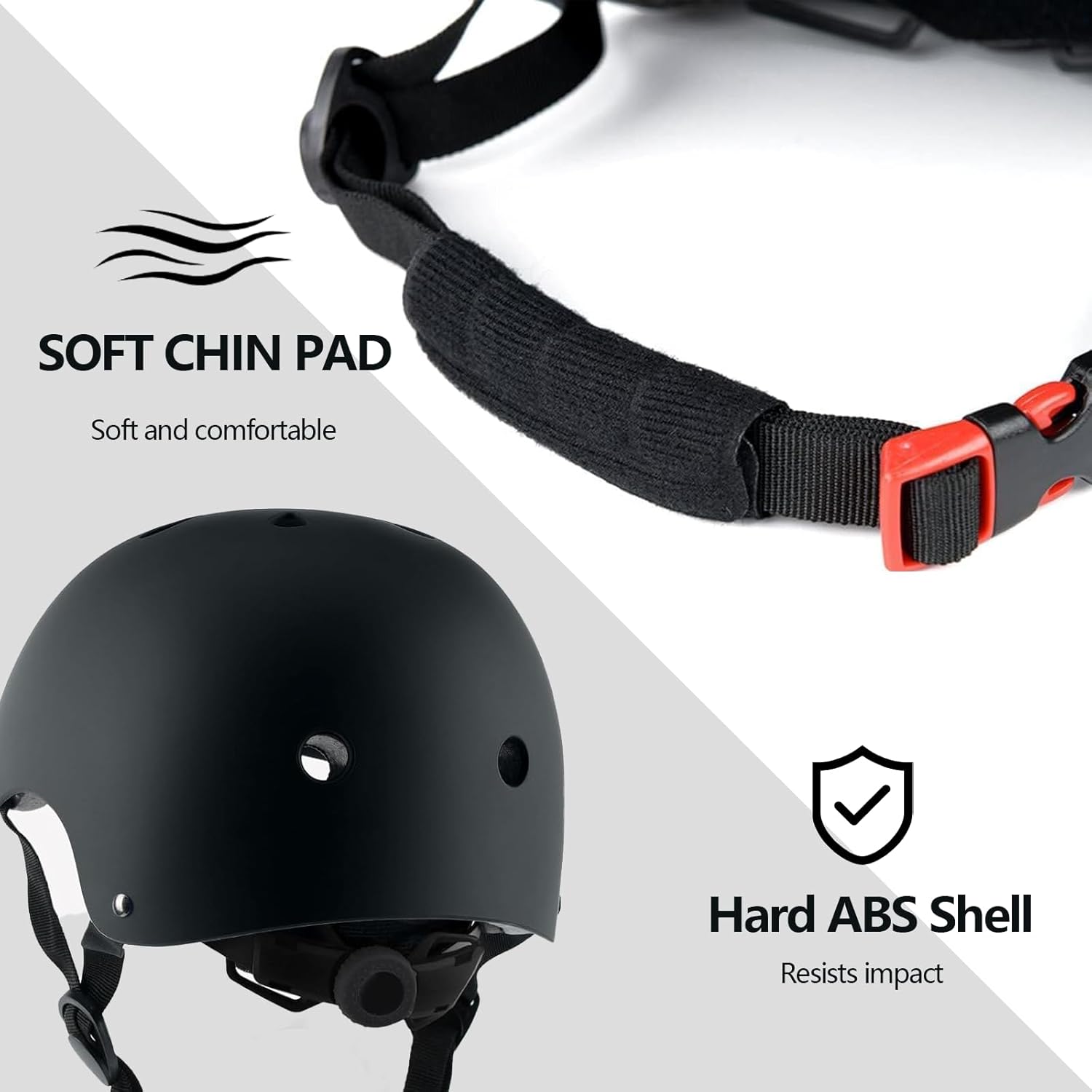 Kids Bike Helmet Set,CPSC Certified with Knee Elbow Wrist Pads Guards,Toddler Adjustable Black Helmet for Ages 2-3-5-8 Girls Child,Sports Protective Gear Set for Bicycle Skate Scooter - Image 8