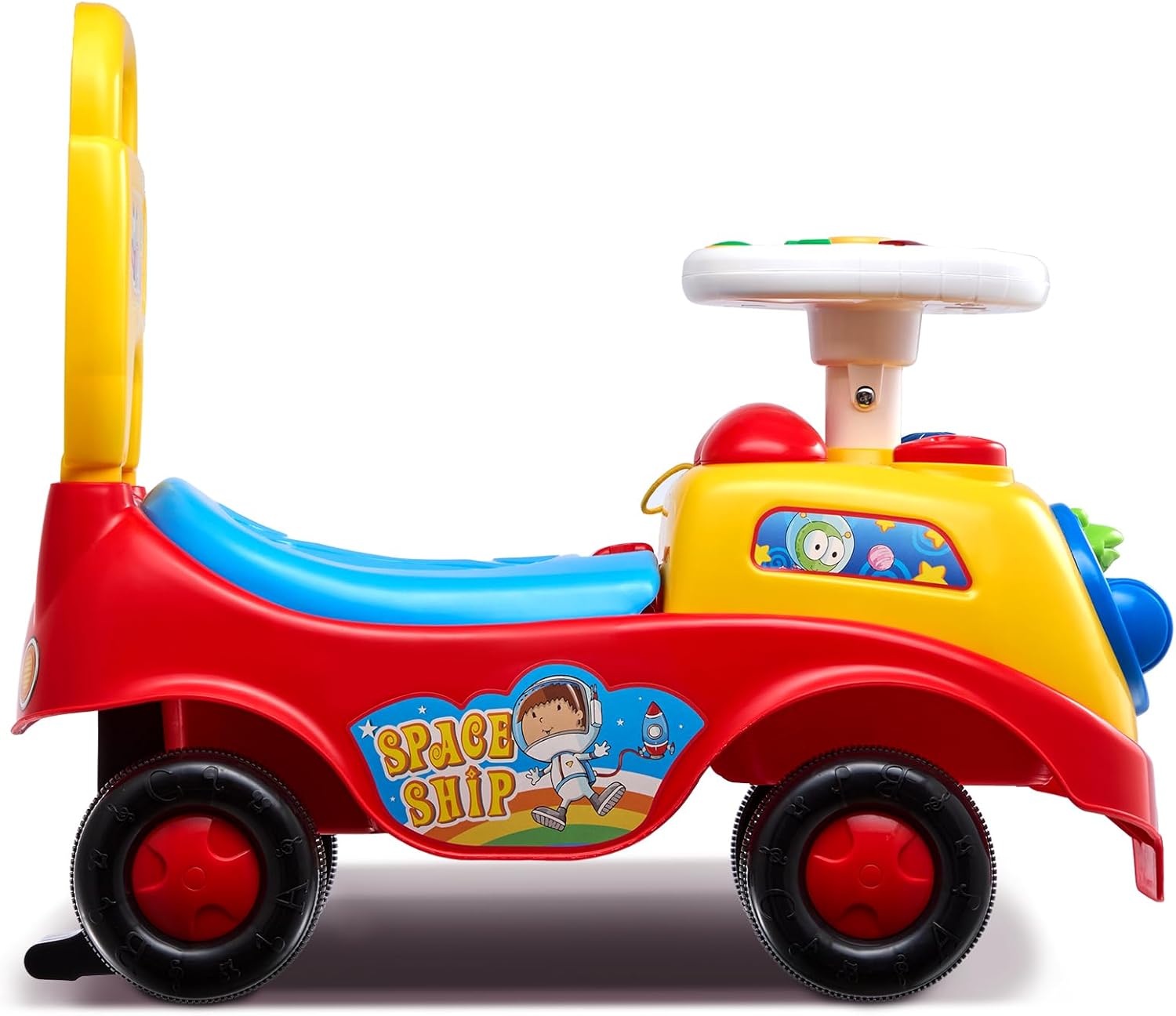 VEVOR Ride On Push Car for Toddlers, Ages 19+ Months, Ride Racer, Sit to Stand Toddler Ride On Toy, Kids Ride On Car with Music Steering, Horn & Under Seat Storage, Ride On Toy for Boys Girls, - Image 9