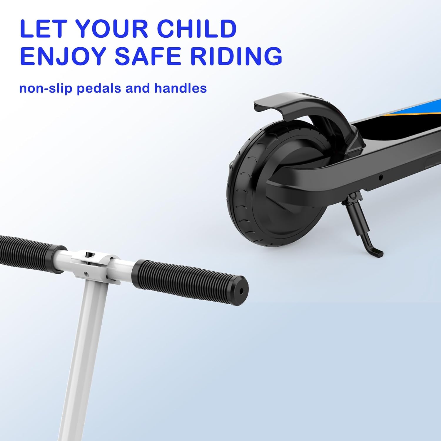 LINGTENG Electric Scooter for Kids Age 6-10, Kick-Start Boost Scooter with Adjustable Speed and Height, Flash Wheel & Deck Lights - Image 6