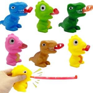 6 Pack Dinosaur Tongue Out Toys, Novelty Squeeze Toys for Kids Boys Girls, Birthday Gifts, Easter Egg Fillers, Easter Basket Essentials Stuffers