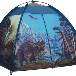 Mnagant Dinosaur Kids Play Tent-61”x61”x45”Realistic Dinosaur Kids Tent Indoor & Outdoor, Pop Up Play House for Kid, Boys & Girls Age 3-12