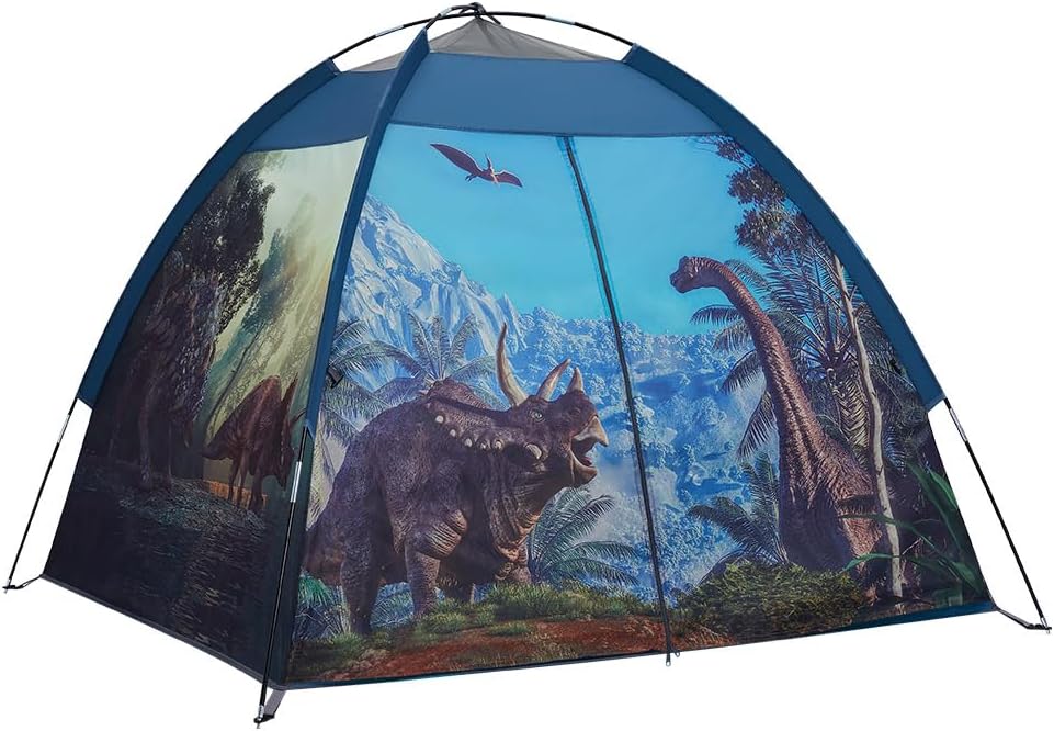 Mnagant Dinosaur Kids Play Tent-61”x61”x45”Realistic Dinosaur Kids Tent Indoor & Outdoor, Pop Up Play House for Kid, Boys & Girls Age 3-12