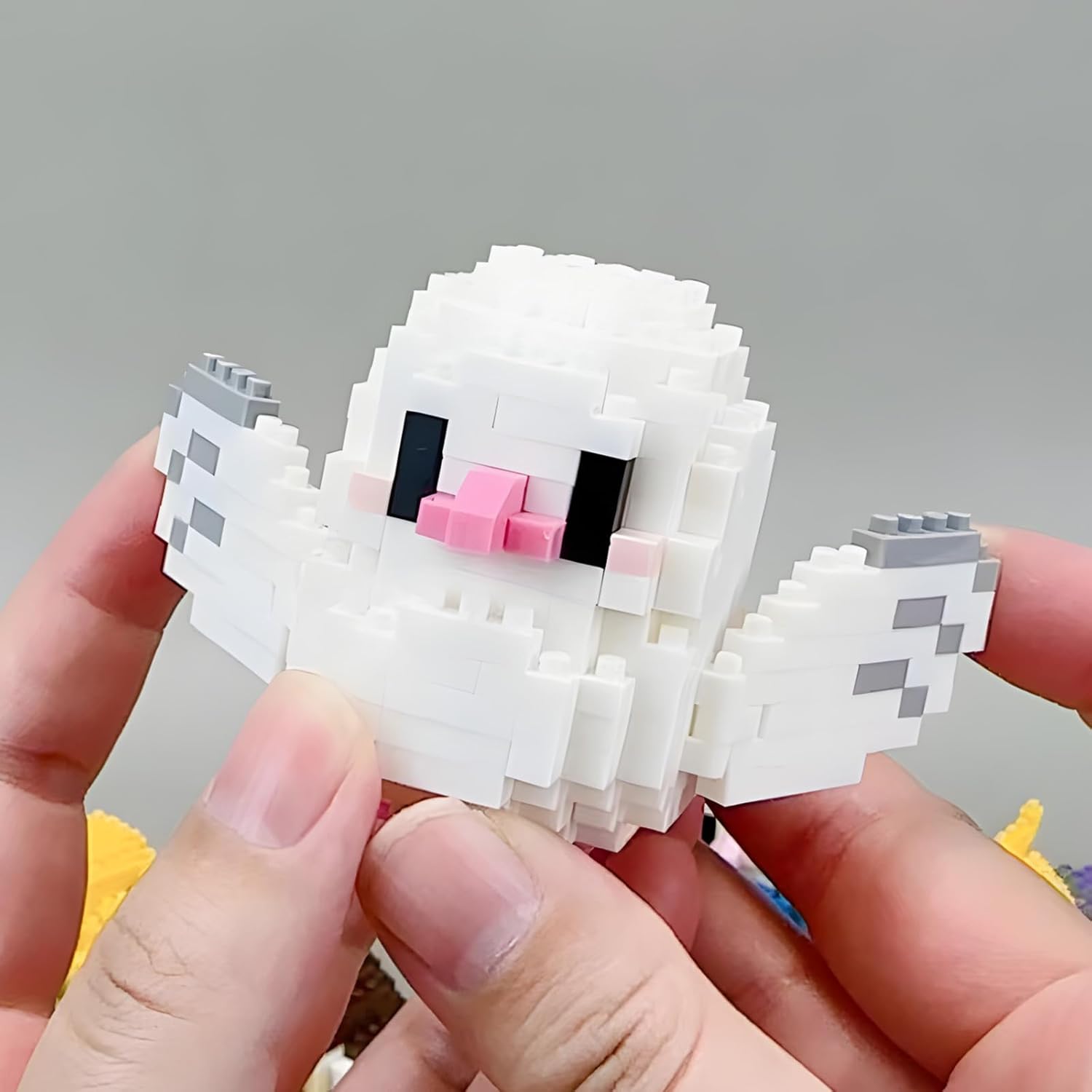 HJPLPXH Parrots Micro Mini Building Block Sets Birthday Gift for Kids, Animals Buildling Model Kits, Mini Bricks Birds Series Toys for Kids(6 Boxes) - Image 8