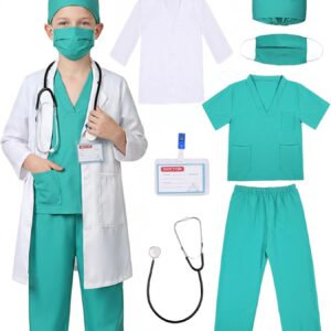 Doctor Costume for Kids Toddler Doctor Costume for Boys Girls Halloween Dress Up Party
