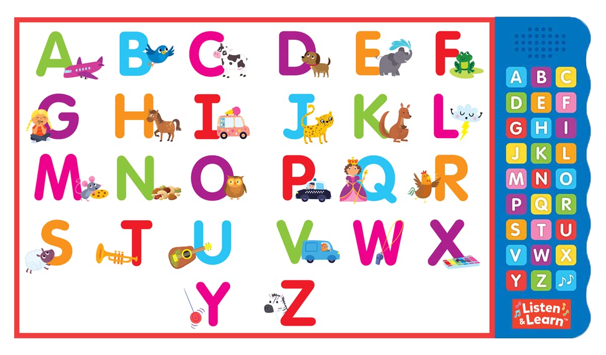 Let’s Learn ABCs – Interactive Toddler Sound Book with 27 Buttons | Tracing, Alphabet Song, Children's Board Book | Learn Letters & First Words | Fun Learning Activities for Boys & Girls - Image 7