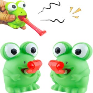 LBKKC Puking Squeeze Stress Frog Toys,Tongue Sticking Out, Birthday Party Favor, Novelty Relief Squeeze Toys Gags Gifts for Kids Adults,Sensory Toy, 2 Pack