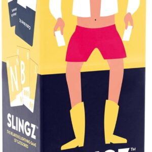 Slingz by Blue Orange Games, Fast and Hilarious Word Card Party Game of Categories for Ages 10 & Up, 2 to 7 Players