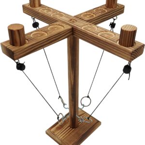 Gelabur Hook and Ring Game, Large Ring Toss Game for Adults, Ring Game on a String, Tabletop Games, Hook Game Ring Toss for Bar, Family, Party