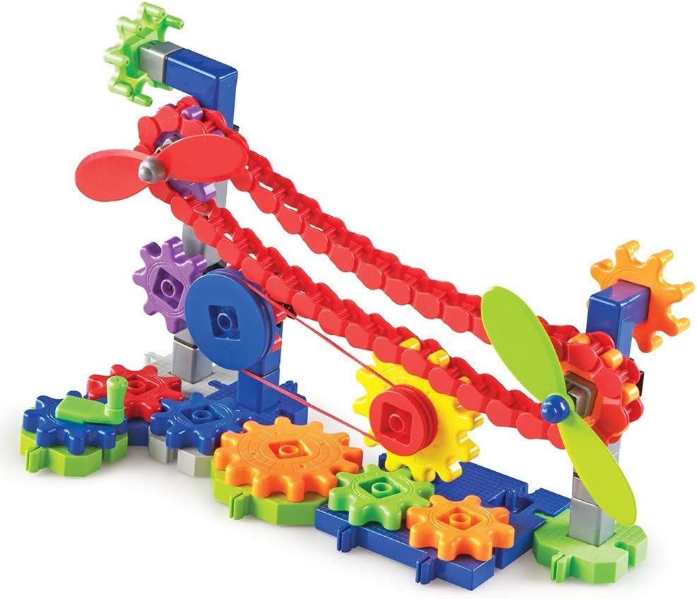 Learning Resources Gears! Gears! Gears! Machines in Motion - Toddler STEM, Building Toys for Kids, Hands-On Construction & Engineering Set, Critical Thinking, Fine Motor Skills - Image 4