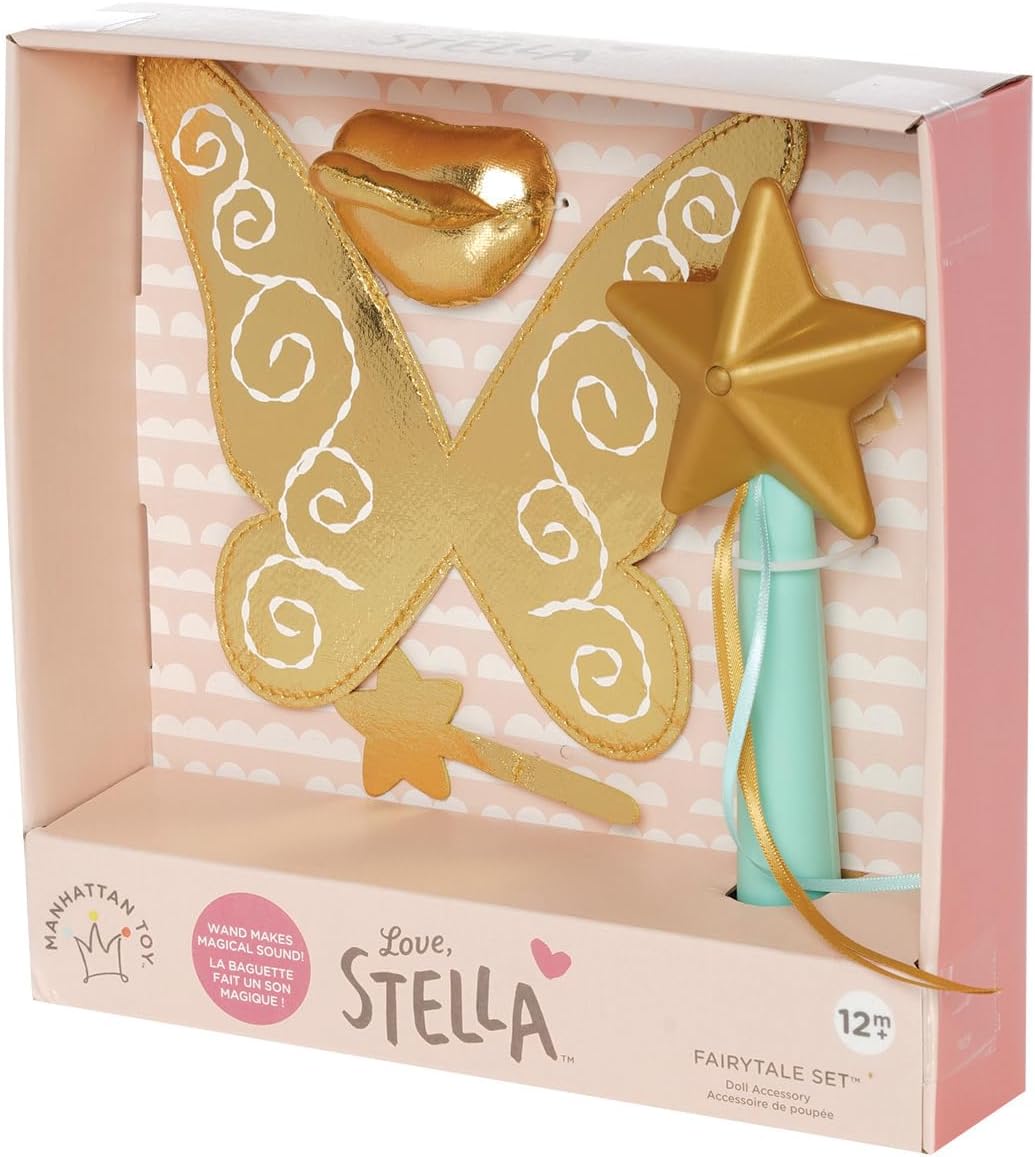 Love, Stella Fairytale Baby Doll Play Set with Child-Sized Wand by Manhattan Toy - Image 4