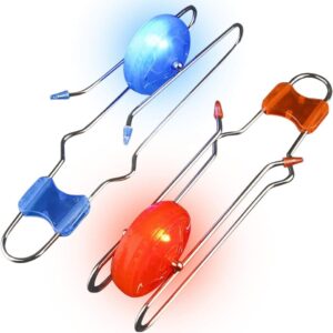 ArtCreativity Retro Light Up Gyro Wheels Toy- 2, 8.5 Inch Gyroscope Rail Twisters, Kids Classic Vintage Nostalgia Yoyo Sensory Fidget Toys, Christmas stocking stuffers for kids, Gift for boys & Girls,
