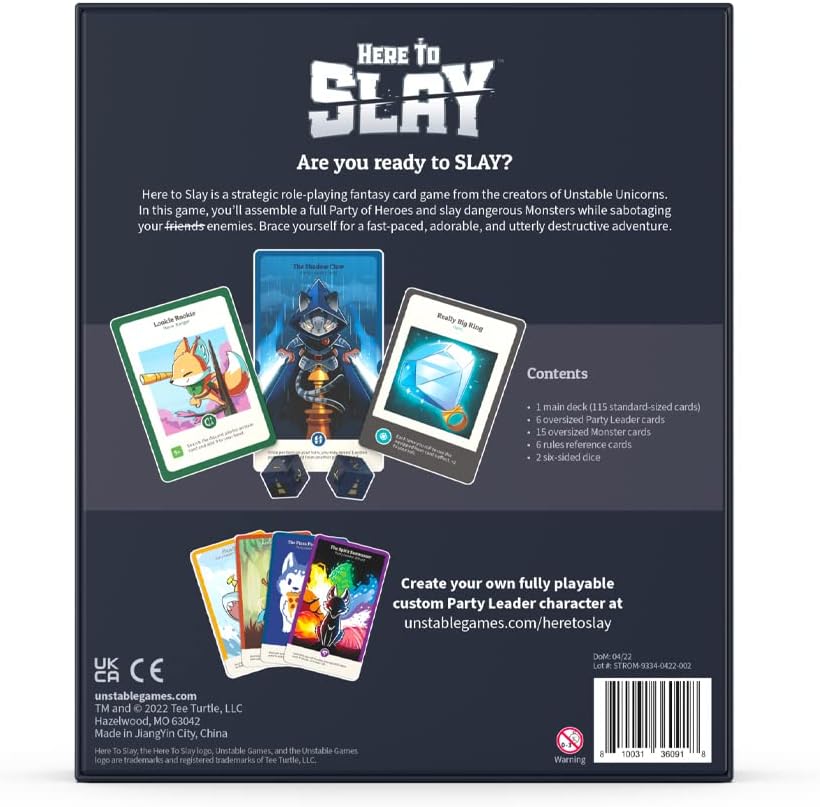 Unstable Games Here to Slay Card Game - Fantasy Adventure Strategy Game for 2-6 Players, Ages 10 and Up - Family Game Night Card Game from the Creators of Unstable Unicorns - Image 4