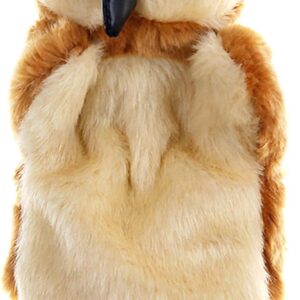 Plush Owl Hand Puppets Birds Stuffed Animals Toys for Imaginative Pretend Play Storytelling Brown