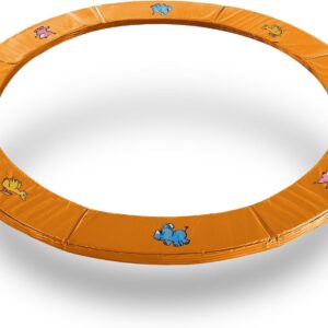 Exacme Trampoline Pad Replacement 16 15 14 13 12 10 8 Foot, Waterproof Safety Spring Cover Round Frame Pad, No Hole for Pole