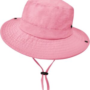 Outdoor Kids Sun Hat UPF 50+ Quick Dry Foldable Bucket Hat Lightweight Adjustable Fishing Safari Hat for Girls and Boys