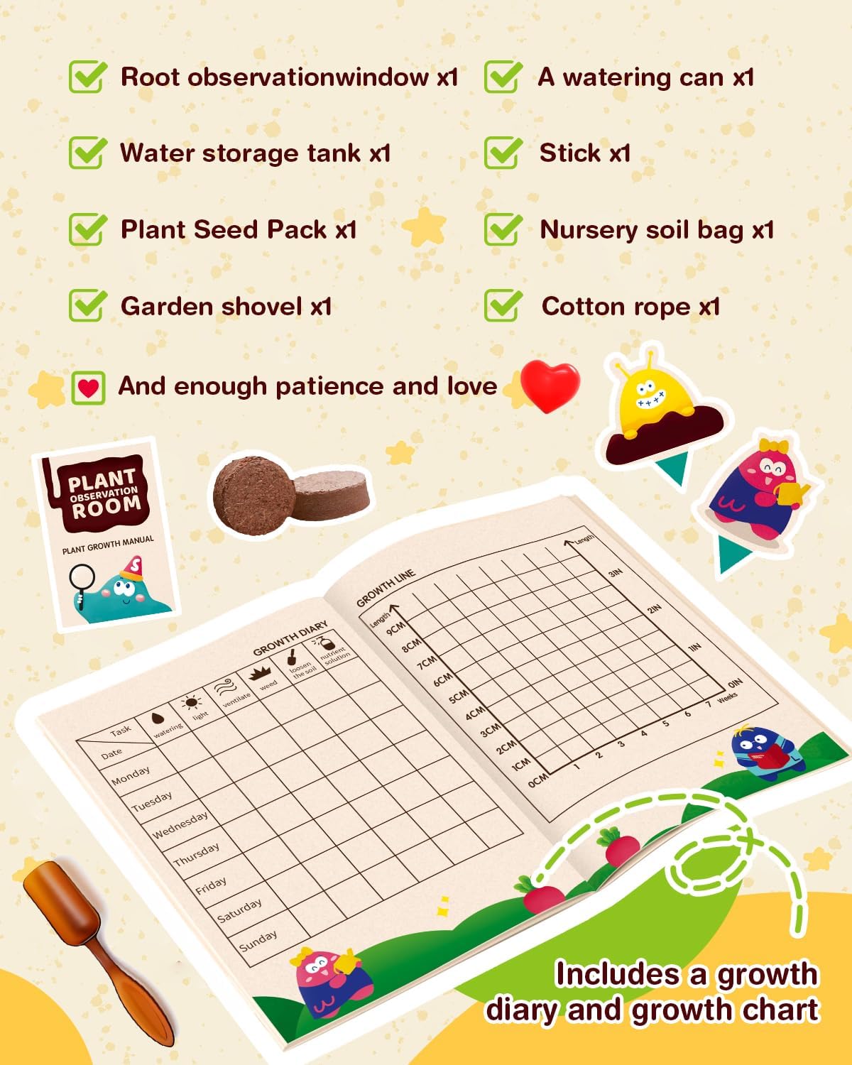 Root Viewer Kit for Kids with 6 Seed Varieties - STEM Science Kits for Kids Age 5-7, 8-12 | Perfect Christmas, Easter, Birthday Gift & School Gardening Project | Learning Educational Gardening Toys - Image 4