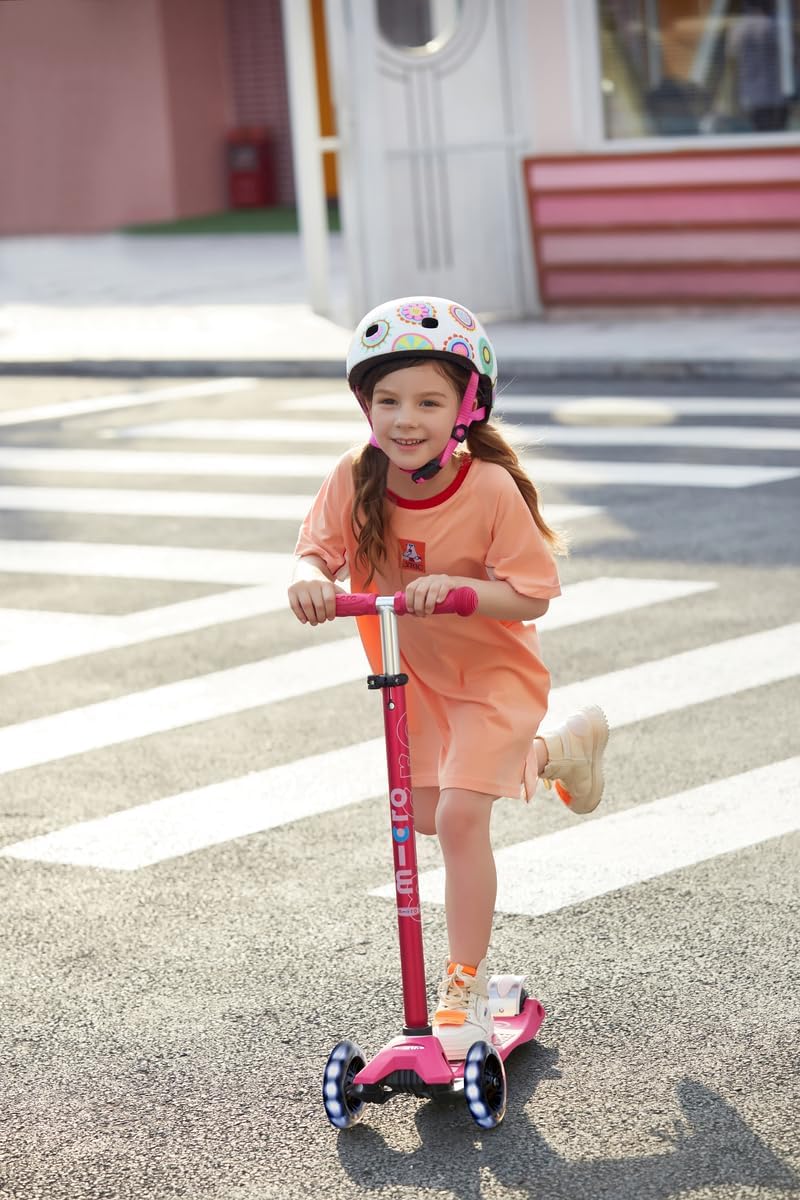 Micro Kickboard | Maxi LED Kids Scooter for Ages 5-12 | Children up to 110 lbs | 3 Wheel Lean-to-Steer Design | Adjustable T Bar | Smooth Ride, Motion Activated PU LED Wheels | Swiss Design - Image 7