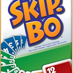 Mattel Games, Skip-BO Card Games for Ages +7, Card sequencying Family Game from UNO Creators, 52370