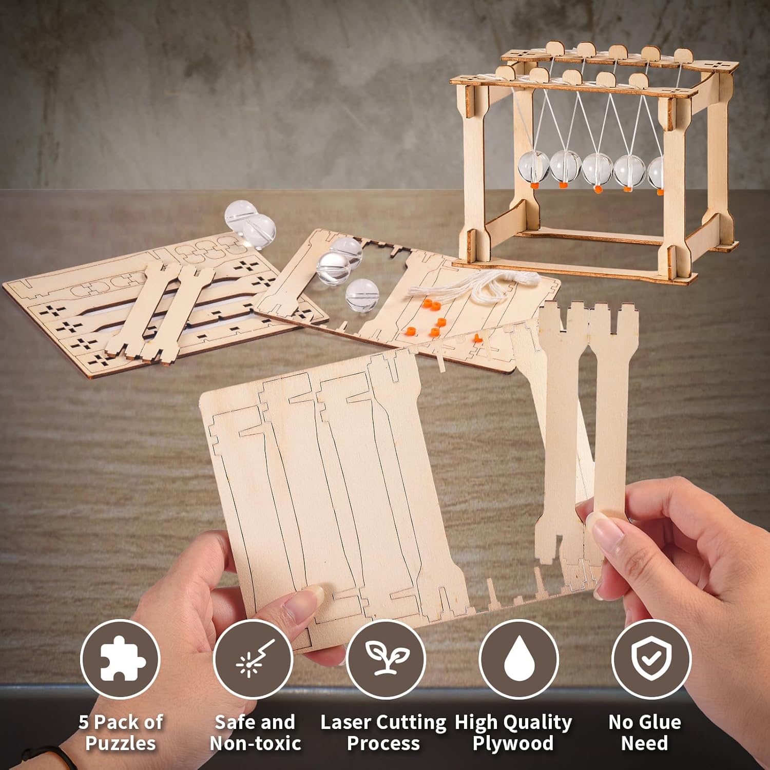STEM Science Kits for Kids Ages 8-12 8-10, Wood Building Crafts Kits for Boys, STEM Toys for Ages 8-13 9 10 11 Year Old Gifts, Kids Science Engineering Experiment Projects, 3D Wooden Puzzles 10-12 - Image 9
