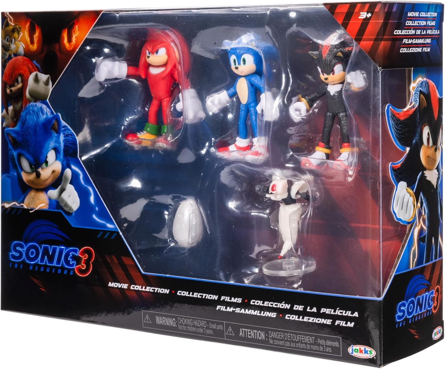 Sonic 3 Movie Action Figures 2.5-Inch Movie Collector Toy Figure Multi-Pack Includes Sonic Knuckles Shadow Buzz Bomber & Drone- Officially Licensed Toys - Image 5