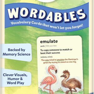 Skillmatics Vocabulary Flash Cards for Kids – Learn 100 Words with Wordplay, Visuals, & Soundplay, Educational Gift for Ages 8, 9, 10 & Up, Screen-Free Language Game