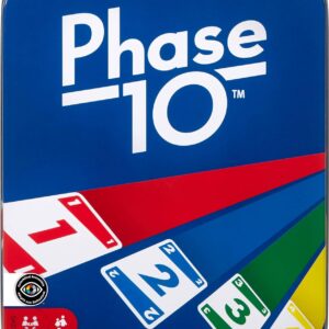 Mattel Games Phase 10 Card Game with 108 Cards, Makes a Great Gift for Kids, Family or Adult Game Night, Ages 7 Years and Older (Amazon Exclusive)