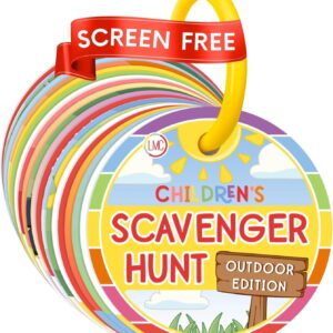 Blu Jay Children’s Scavenger Hunt | Toddler Activities | Games for 2, 3 Year Old’s & Up | Kids Educational Scavenger Hunt Cards (Outdoor Edition)