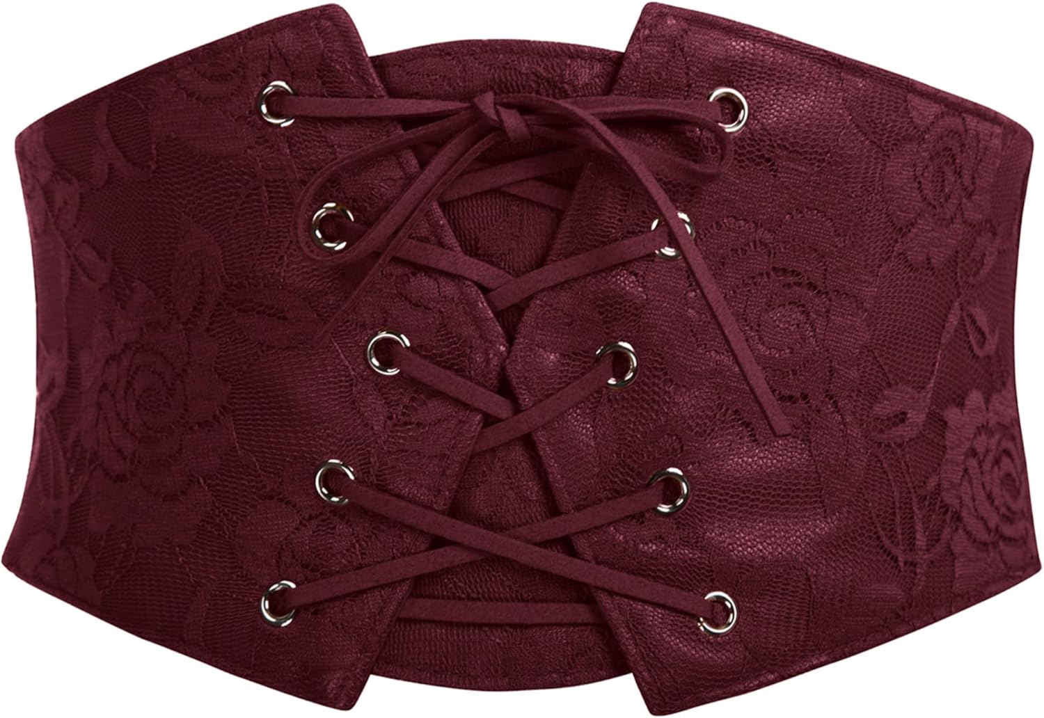 GRACE KARIN Women's Elastic Wide Waist Belt Renaissance Pirate Corset Cinch Belt Cosplay Costume with Press Button - Image 2