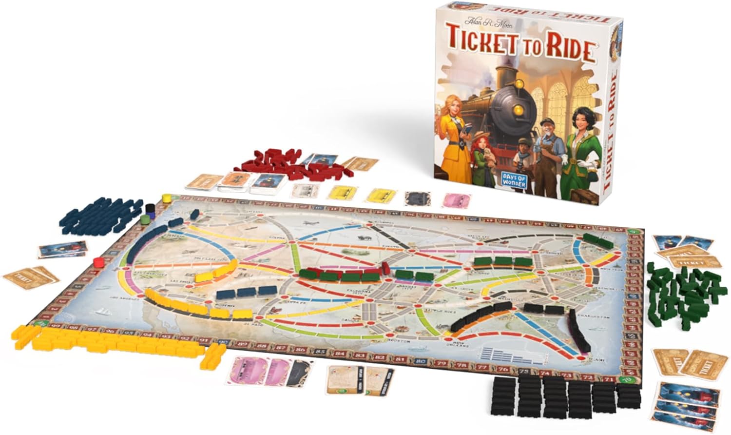 Asmodee Ticket to Ride Board Game (2025 Refresh) - A Cross-Country Train Adventure for Friends and Family, Strategy Game for Kids & Adults, Ages 8+, 2-5 Players, 30-60 Minute Playtime - Image 3