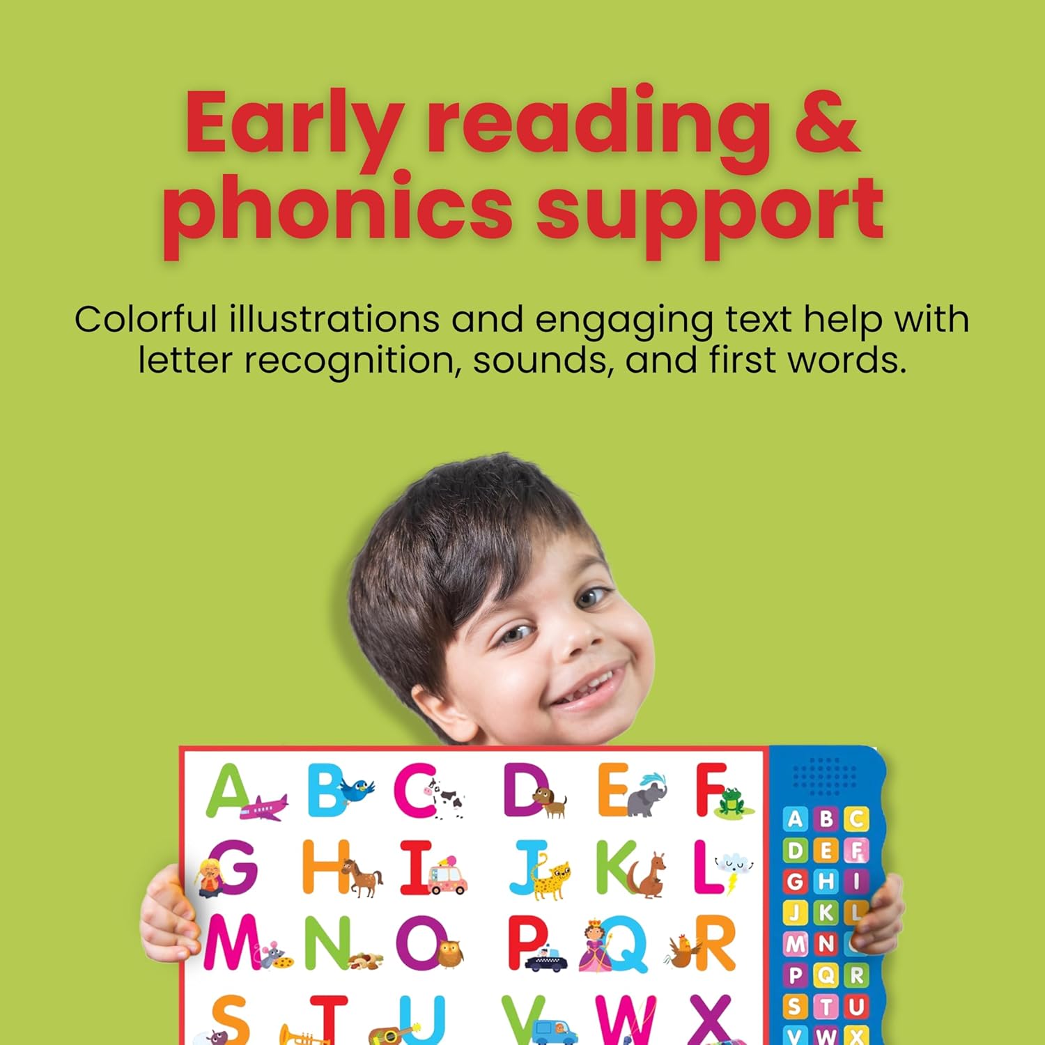 Let’s Learn ABCs – Interactive Toddler Sound Book with 27 Buttons | Tracing, Alphabet Song, Children's Board Book | Learn Letters & First Words | Fun Learning Activities for Boys & Girls - Image 11