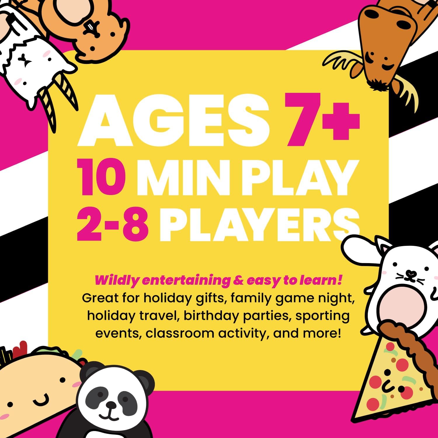 Taco Cat Goat Cheese Pizza Wildly Entertaining Card Game for Family and Group Game Night | Easy to Learn and Play with 10-15 Minute Rounds | Fun for Kids, Teens, Adults, and Families | 2-8 Players - Image 3